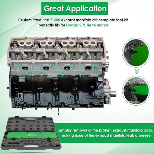 Exhaust Manifold Template Removal Tool Set