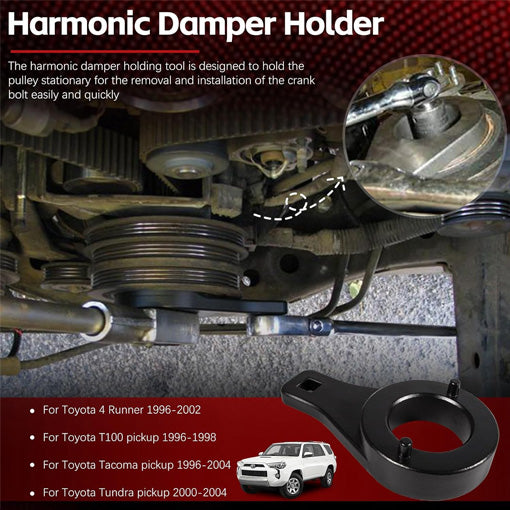 Harmonic Damper Pulley Holding Tool for Toyota 3.4L V6 Engines