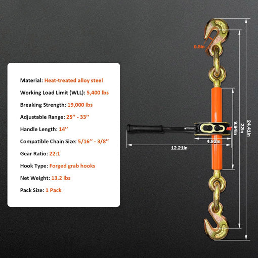 Drill-Powered Ratchet Load Binder