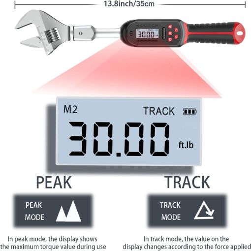 HVAC Adjustable Digital Torque Wrench