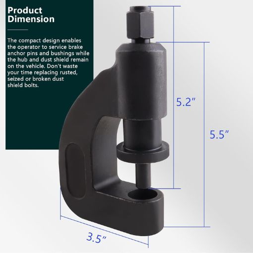 Heavy Duty Brake Clevis Pin Press Tool (For Class 6-8 Trucks)