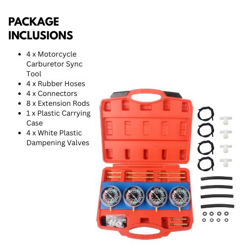 Motorcycle Carburetor Sync Tool Kit