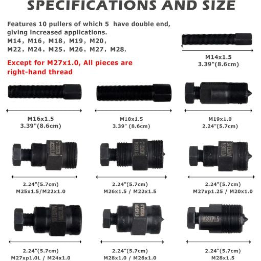 Motorcycle Flywheel Puller Kit for Small Engines