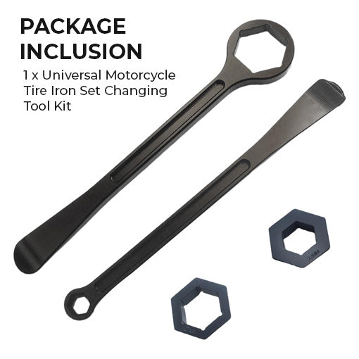 Universal Motorcycle Tire Iron Set Changing Tool Kit