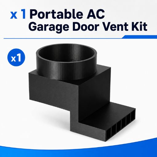 Portable AC Garage Door Vent Kit