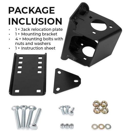 Trailer Tongue Jack Bolt-On Relocation Kit