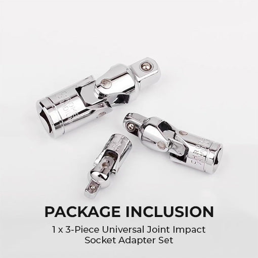 3-Piece Universal Joint Impact Socket Adapter Set
