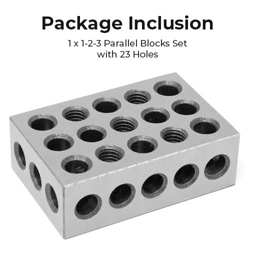 1-2-3 Parallel Blocks Set with 23 Holes