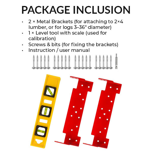 Chainsaw Mill Guide Rail Lumber Metal Brackets