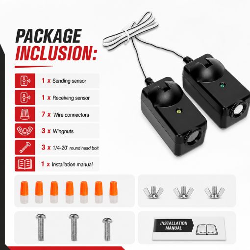 Garage Door Opener Safety Sensor Kit Replacement
