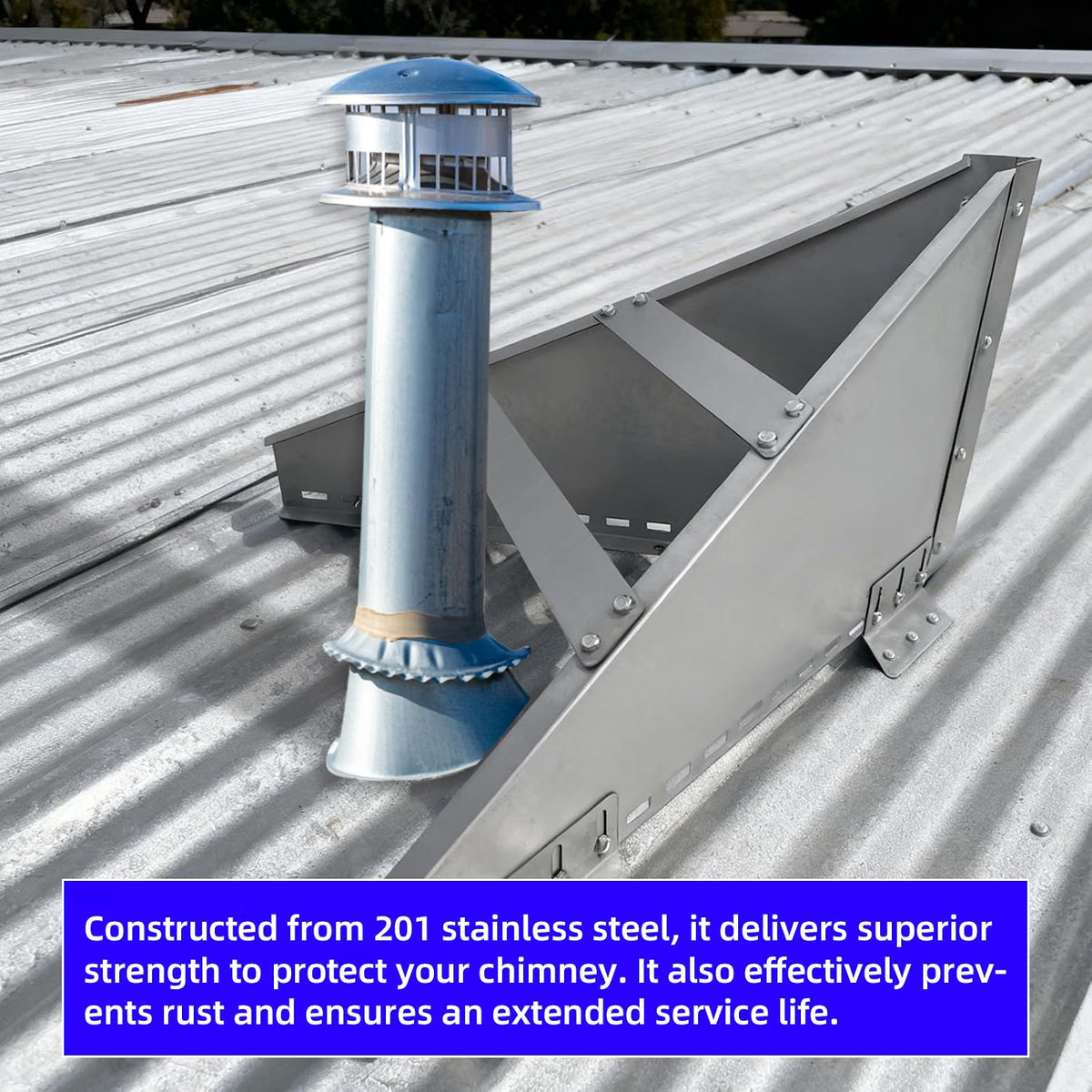 Roof Chimney Snow Splitter