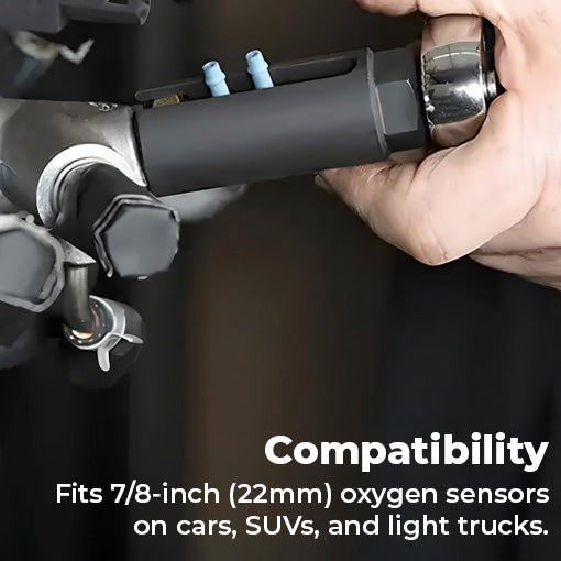 Oxygen Sensor Socket with Side Wire Cutout