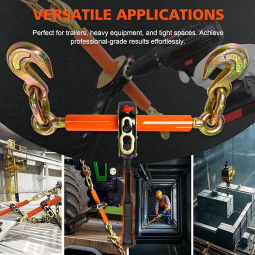 Drill-Powered Ratchet Load Binder