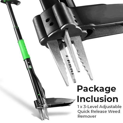 3-Level Adjustable Quick Release Weed Remover