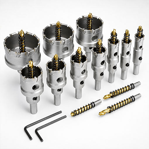 12-Piece Carbide Hole Saw Kit 5/8" - 2-1/8"