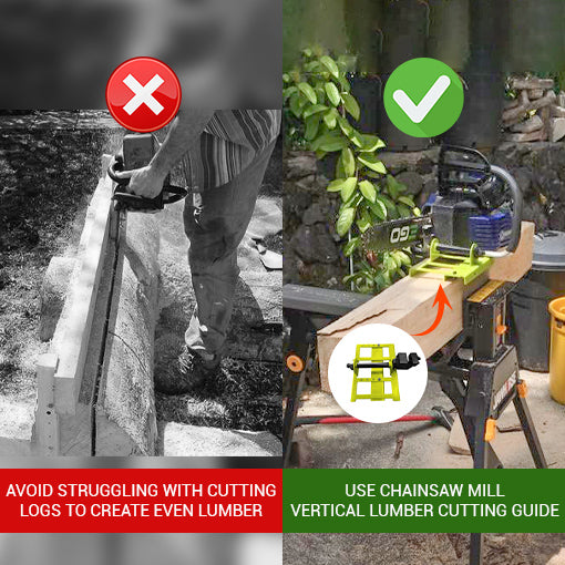 Chainsaw Mill Vertical Lumber Cutting Guide