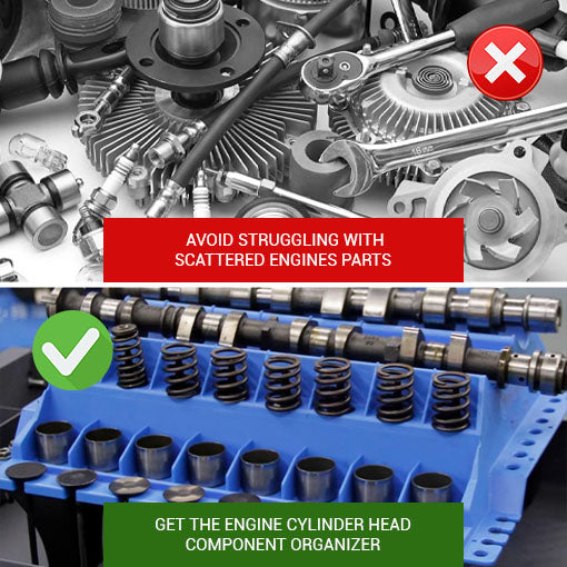 Head Components Engine Cylinder Head Component Organizer ~ garagetoolmaster.com