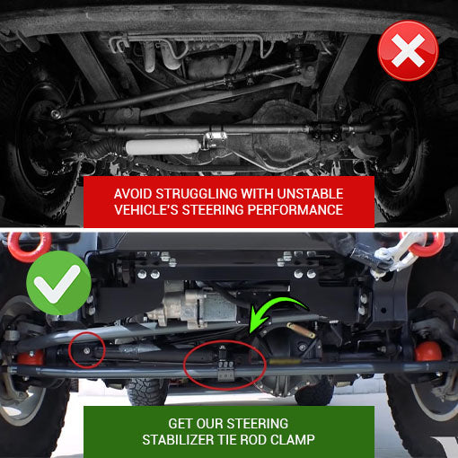 Steering Stabilizer Tie Rod Clamp