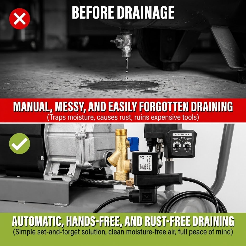 2-Pack Automatic Electronic Drain Valve Kit