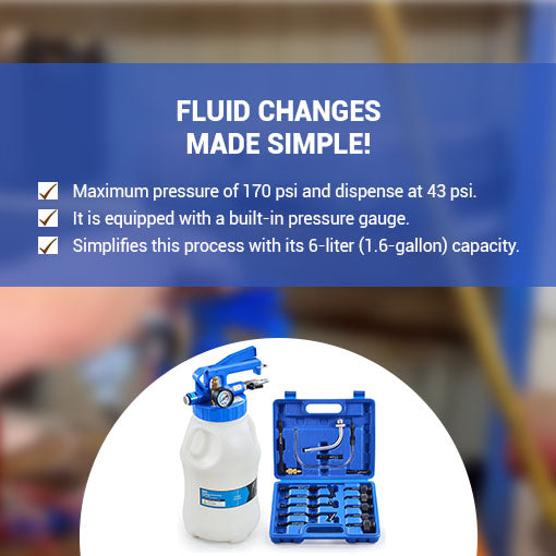 Pneumatic Transmission Fluid Extractor and Dispenser Pump