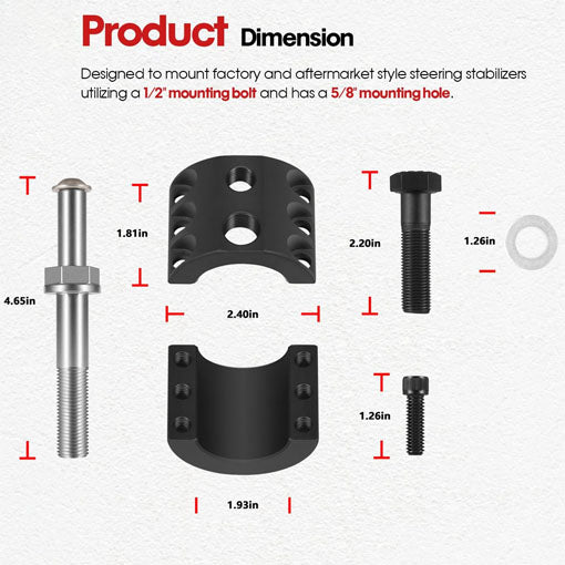 Steering Stabilizer Tie Rod Clamp