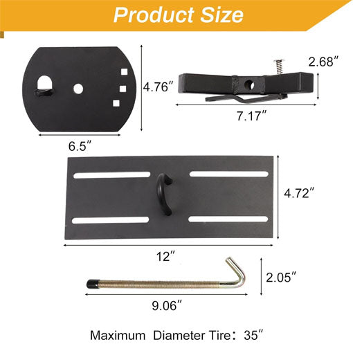Universal Spare Tire Carrier for Roof Racks