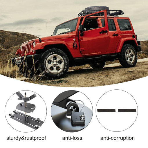 Universal Spare Tire Carrier for Roof Racks