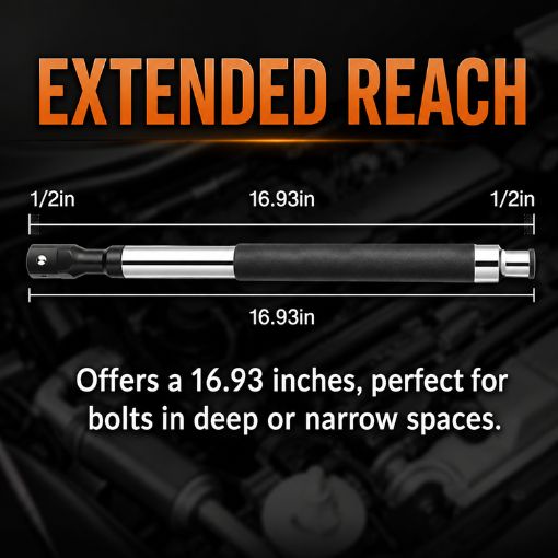 1/2" Drive 3-in-1 Offset Extension Impact Wrench