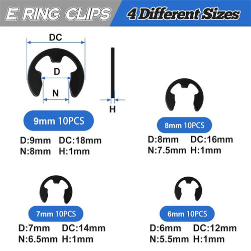 E Clips Colors E-Clips Assortment Tool Kit ~ garagetoolmaster