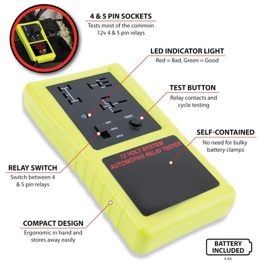 Cordless Automotive Relay Tester