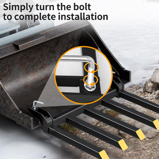 Tractor Clamp-On Debris Fork