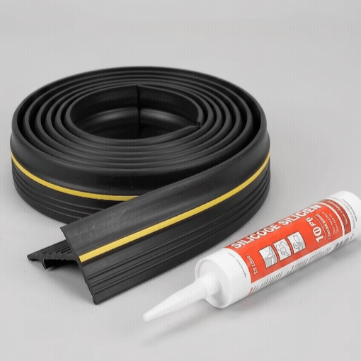 10 FT Universal Garage Door Bottom Threshold Seal Rubber Strip with Adhesives