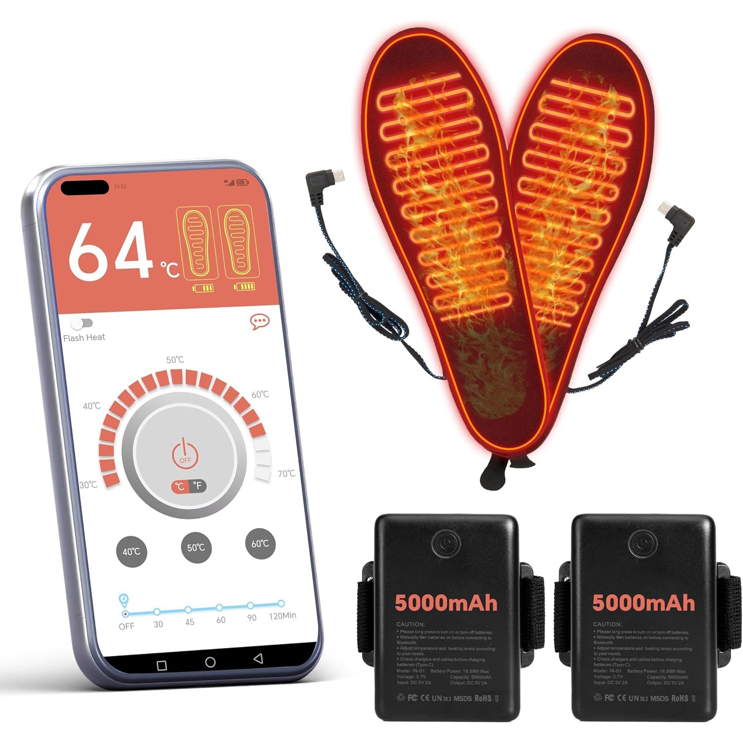 Heated Insole with App Control