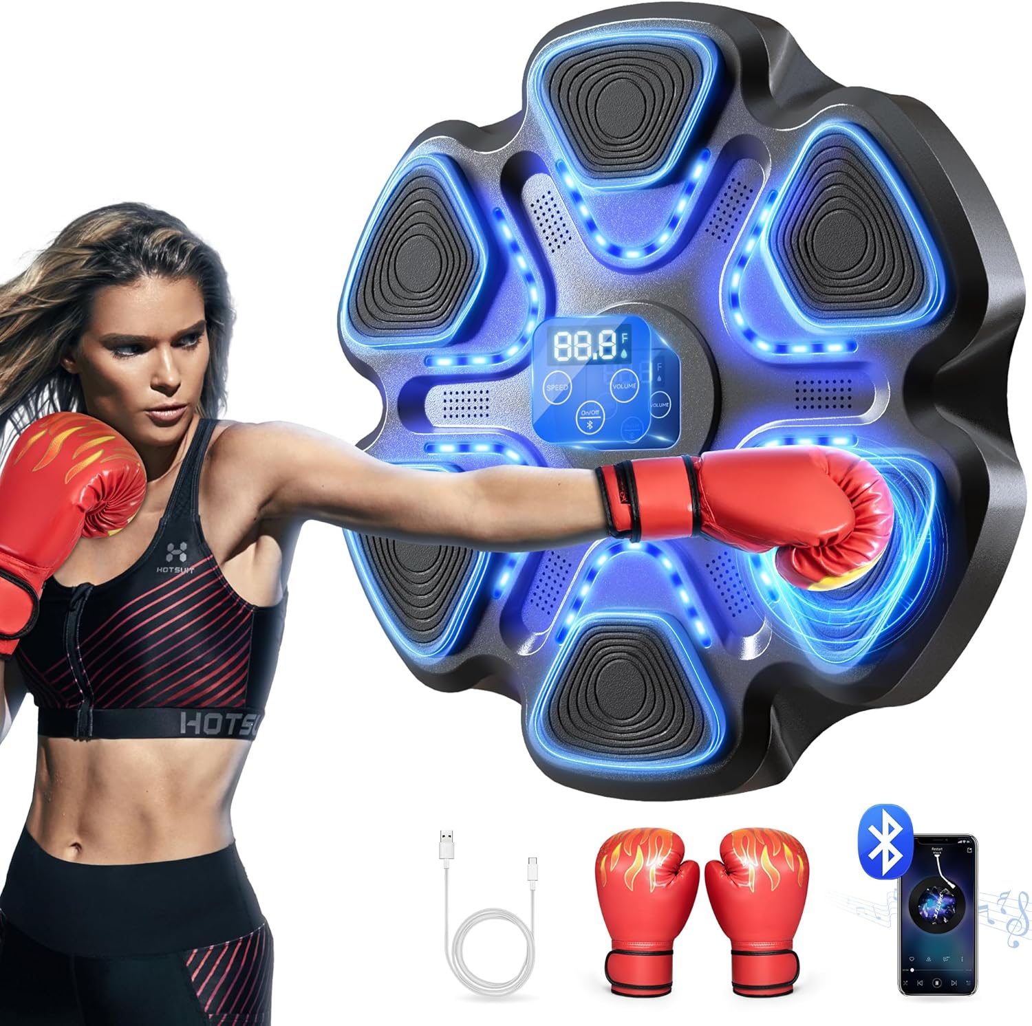 Music Boxing Machine with Gloves