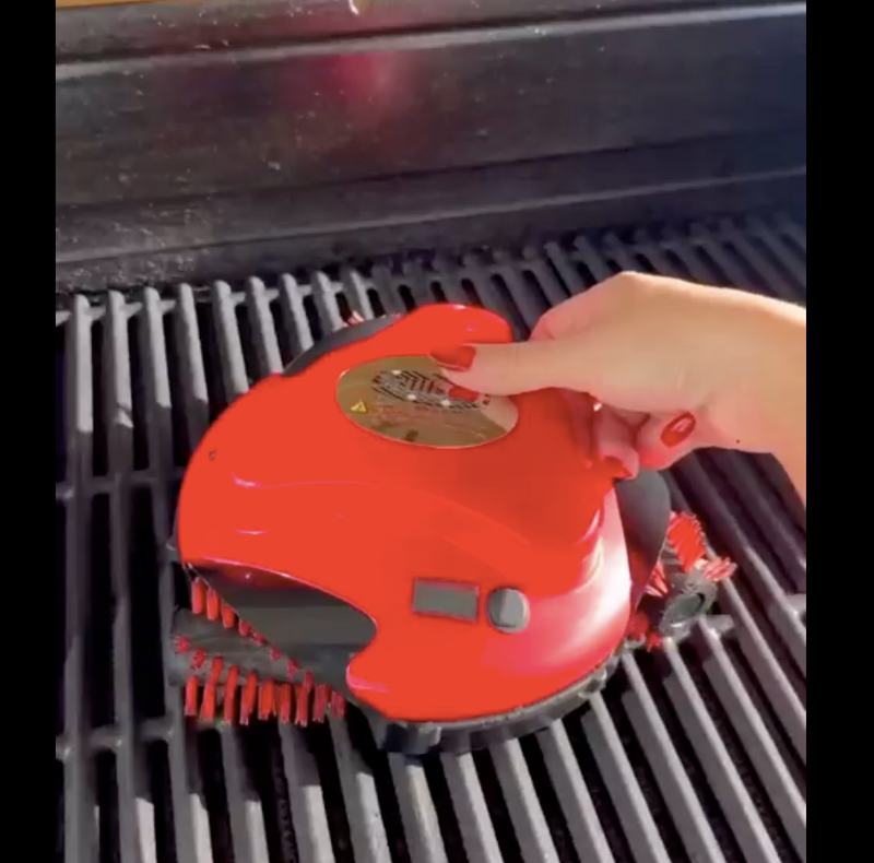 Automatic Grill Cleaning Robot with Nylon Brushes