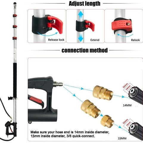 4000 PSI Telescopic Spray Wand