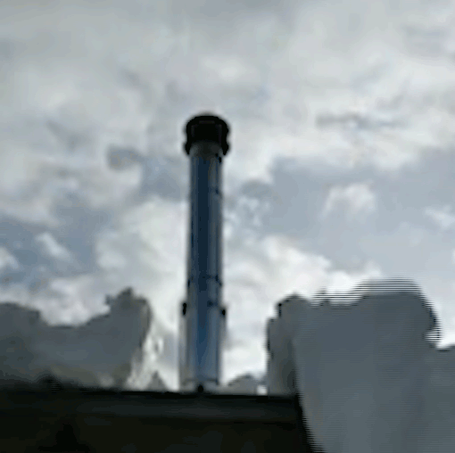 Roof Chimney Snow Splitter