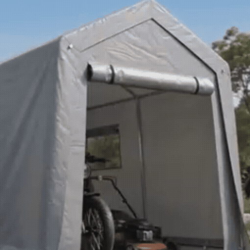 6x8x7 FT Tractor/Mower Heavy-Duty Portable Outdoor Storage Shed Tent