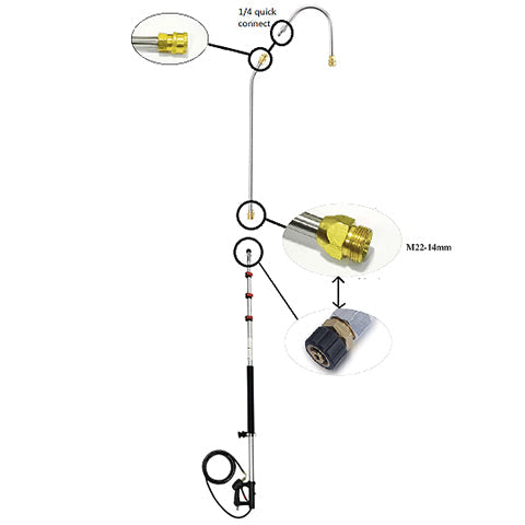 4000 PSI Telescopic Spray Wand