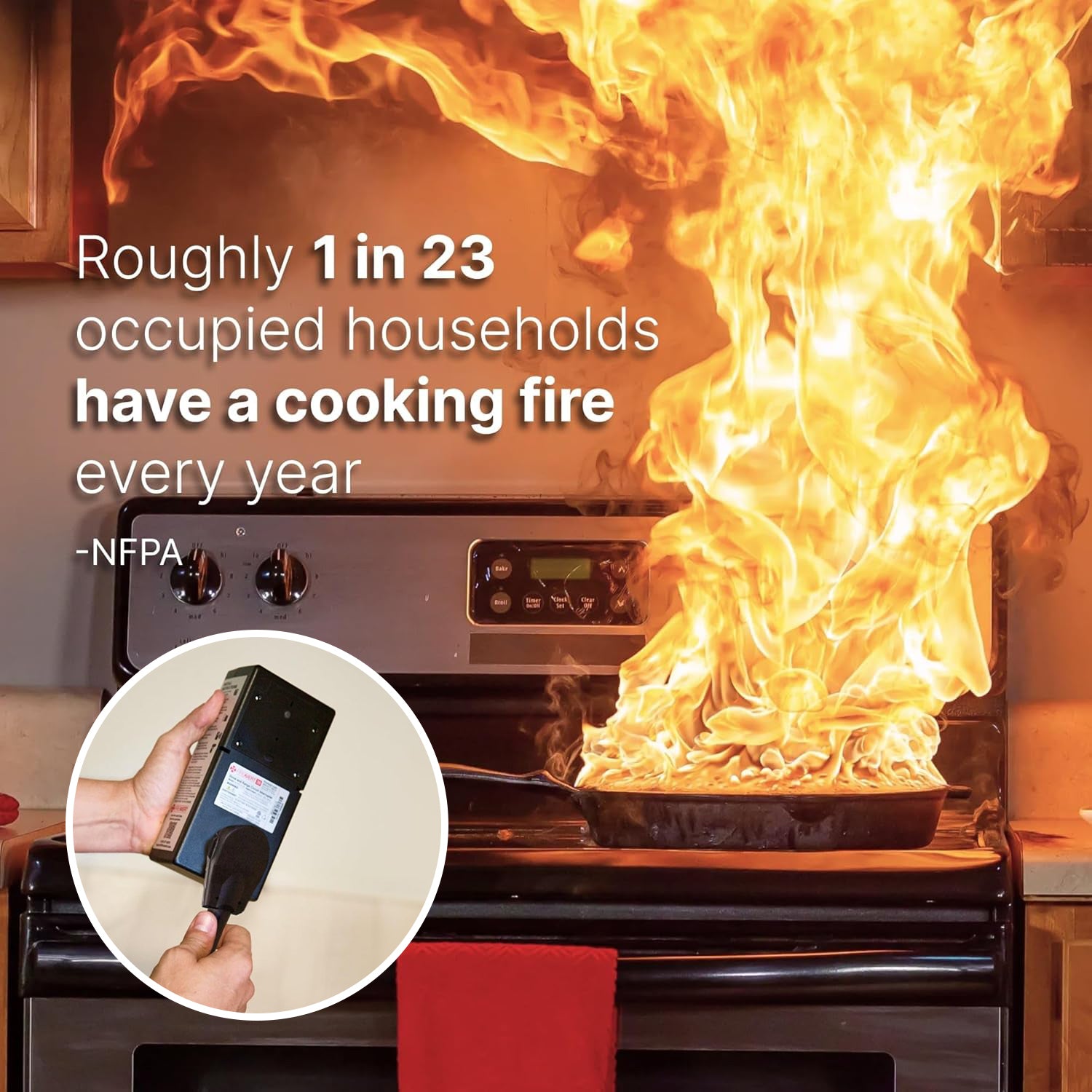 Electric Auto Stove Shut-Off Safety Device