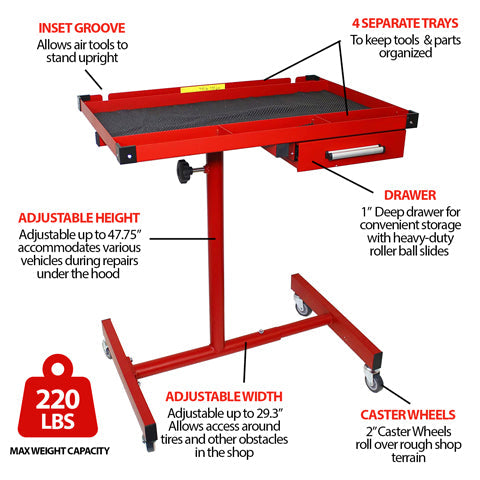 Heavy Duty Tear Down Tray and Work Table