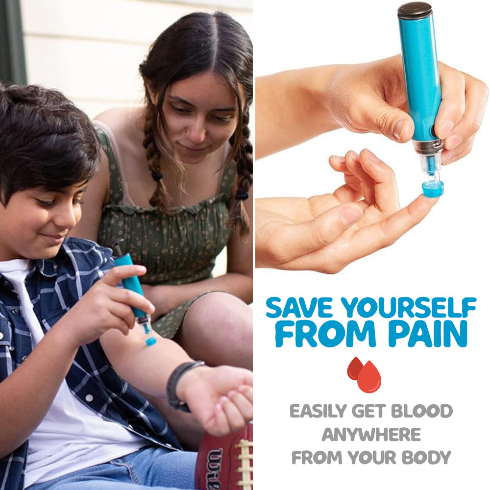 Pain-Free Vacuum Lancing Device for Diabetes Testing