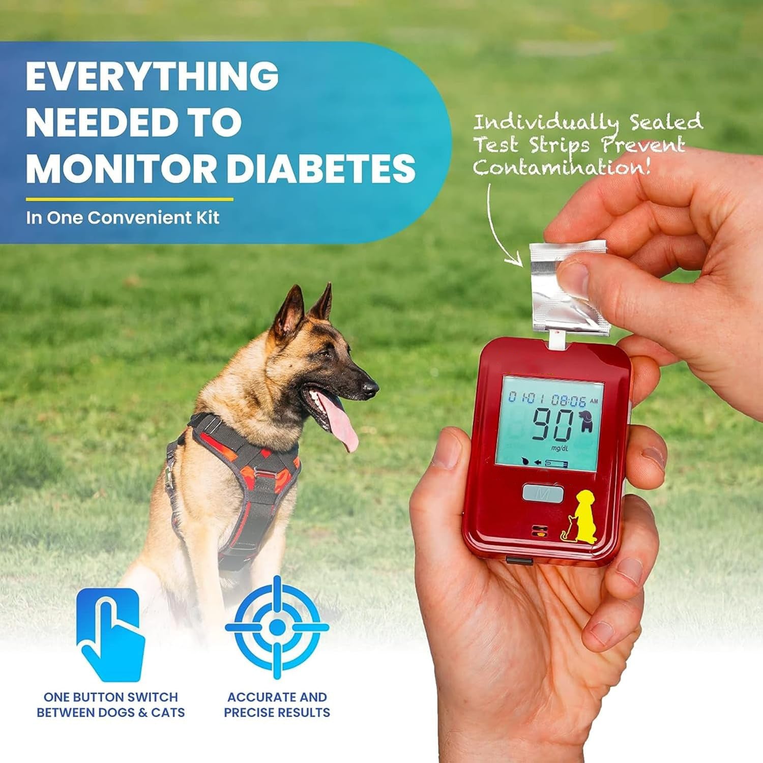 Pet Painless Glucose Monitoring Kit