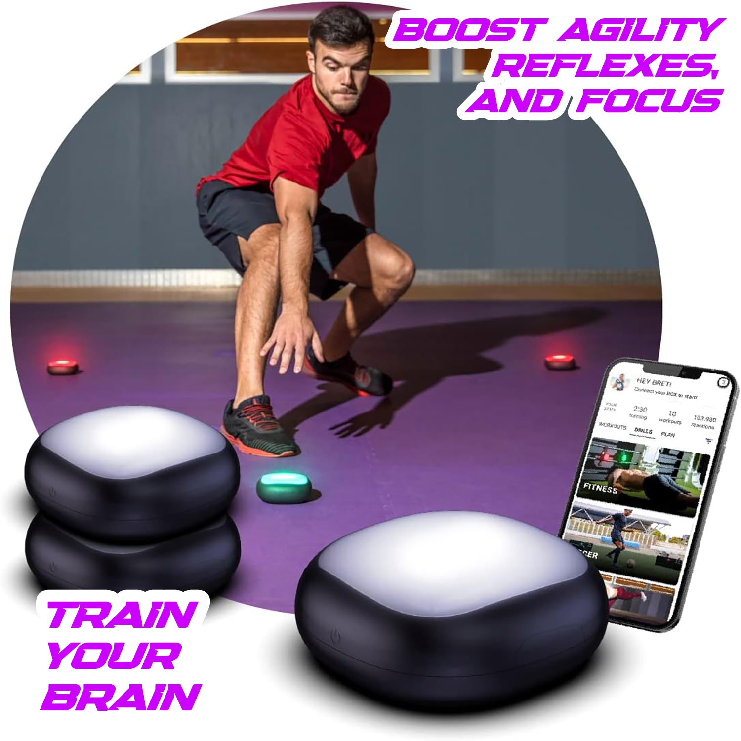 Flash Reflex Reaction and Cognitive Training Kit
