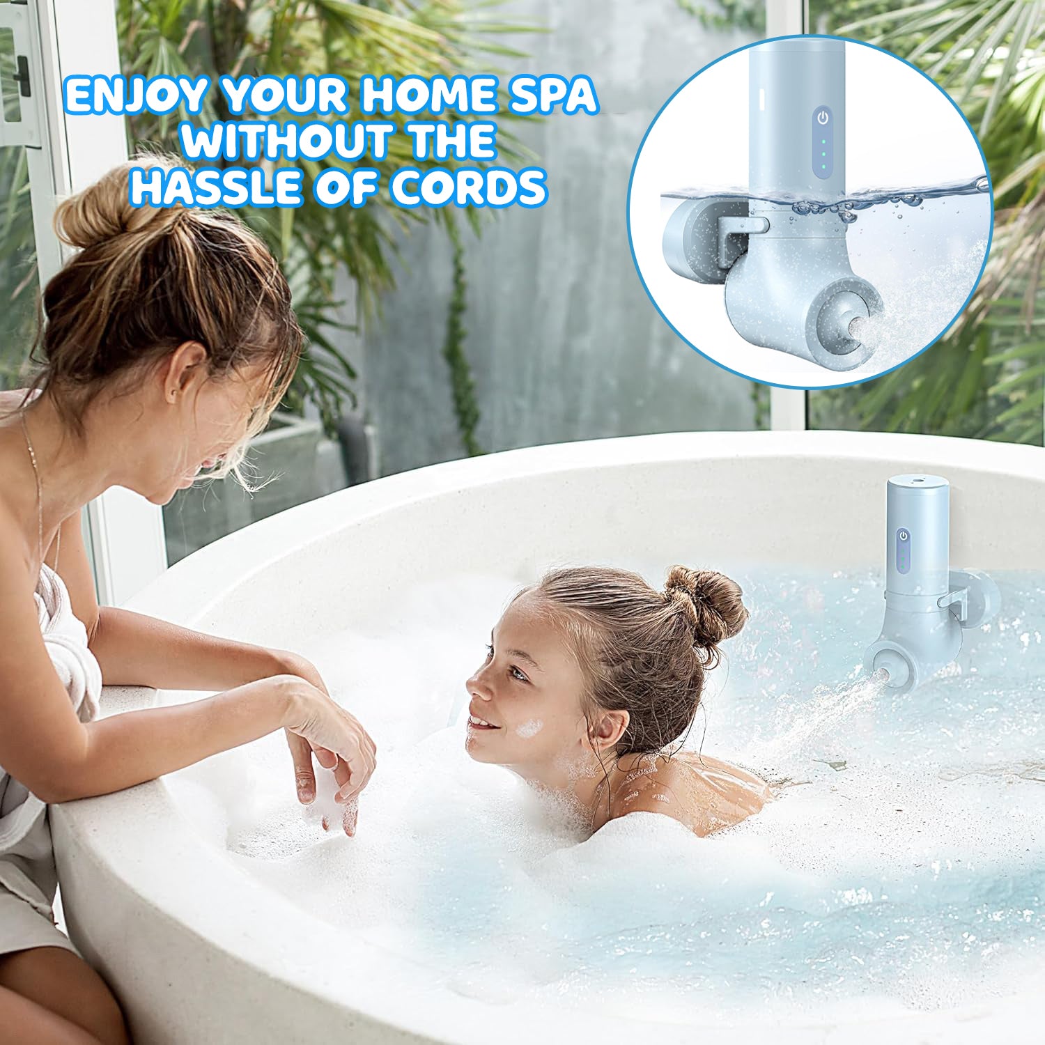 Cordless Portable Bathtub Bubble Maker